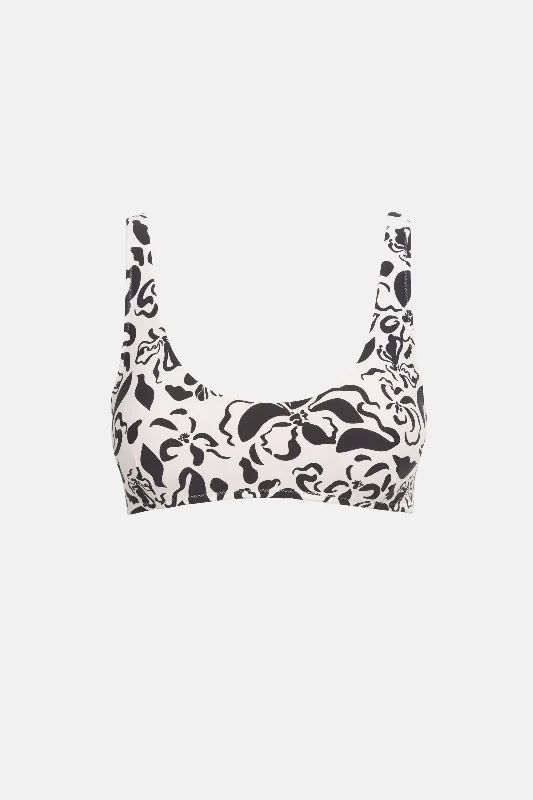 Women's Crochet - Trimmed Swim Tops in White for a Boho - Inspired Beach OutfitSundance Floral Crop Top Natural Women's Crochet - Trimmed Swim Tops in White for a Boho - Inspired Beach OutfitSundance Floral Crop Top Natural