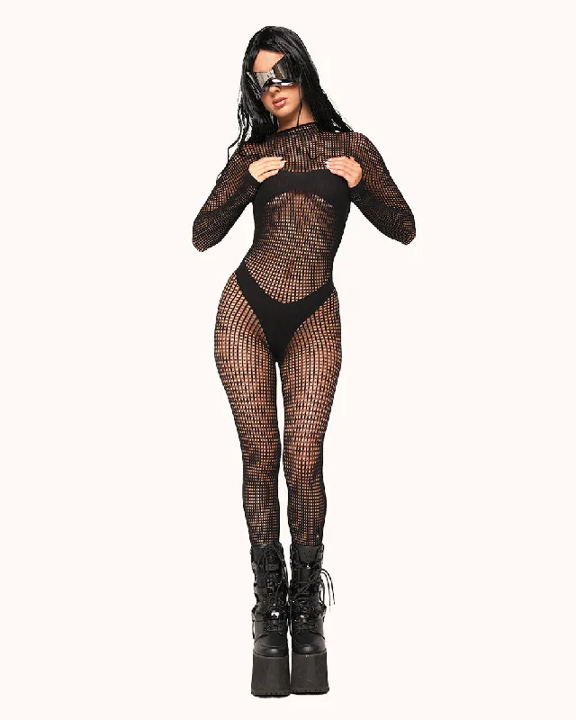 Lace Bodysuits for a Sexy and Elegant Bedroom LookWild Thing Fishnet Jumpsuit